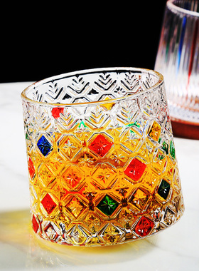 水晶玻璃杯旋转不倒翁解压