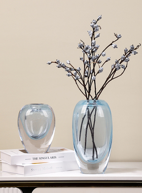 现代轻奢蓝色气泡艺术花瓶