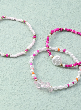 Cross-border Garden Rice Beads Student bracelet女孩流行手链