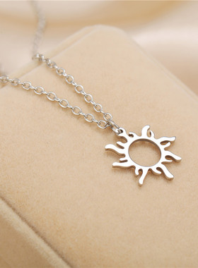 跨境alloy pendant necklace women's collarbone chain pendant