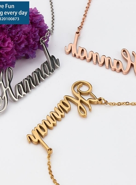 New Stainless Steel Choker Custom Name Necklace Personalized