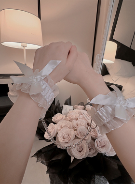 苏小晚 今天她很甜~性感蕾丝铃铛手环项圈纯欲眼罩蝴蝶结配饰女