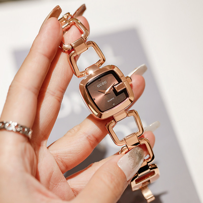 【古欧guou】女2021年新款小众石英表 古欧手表旗舰国产腕表