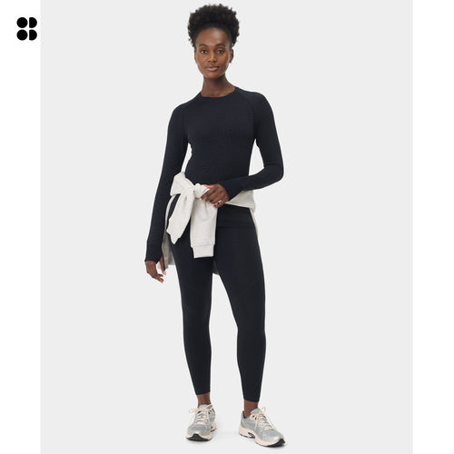 Sweaty Betty Athlete Seamless无缝训练长袖T恤26新品SB10117J - 图0