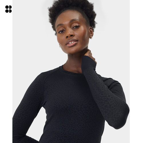 Sweaty Betty Athlete Seamless无缝训练长袖T恤26新品SB10117J - 图1