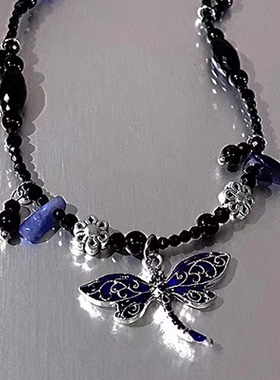 蜻蜓串珠项链女轻奢小众设计感民