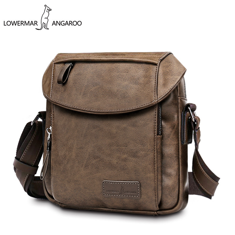 路尔玛袋鼠男包单肩包男潮男士包包 lowermarkangaroo男士包袋
