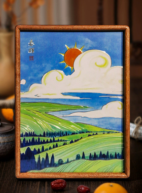 铜艺世家春晖铜雕画摆台