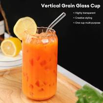 400550ml Glass Cup Transparent Drinking Water Cups Ice Caffe