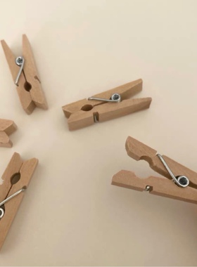 Wooden Pin Photo Paper Peg Clothespin Wooden clip 50pcs new