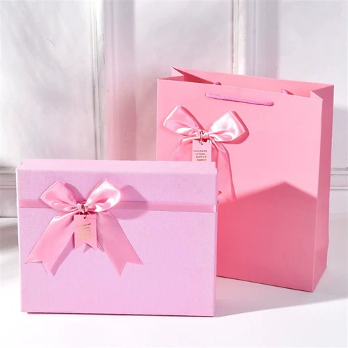 Прямоугольная милая коробка, подарок на день рождения, в корейском стиле