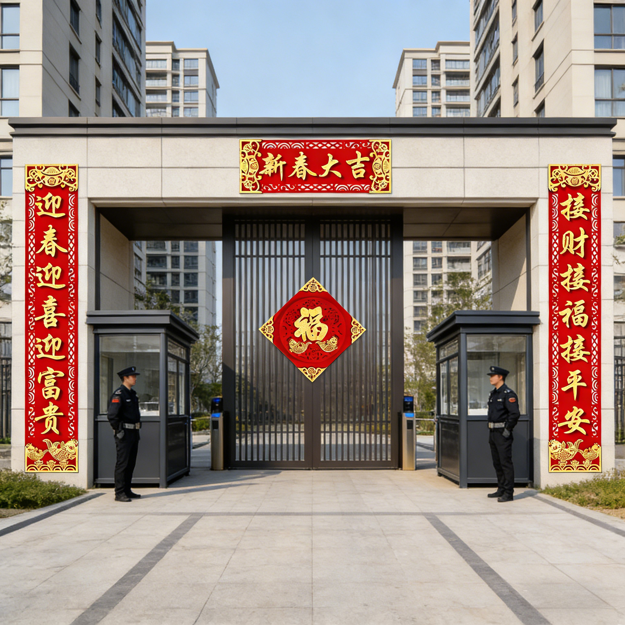 3米大尺寸对联小区别墅厂房大门2026马年新款对联过年装饰福字贴,淘宝优惠券,粉丝福利购,淘宝优惠卷