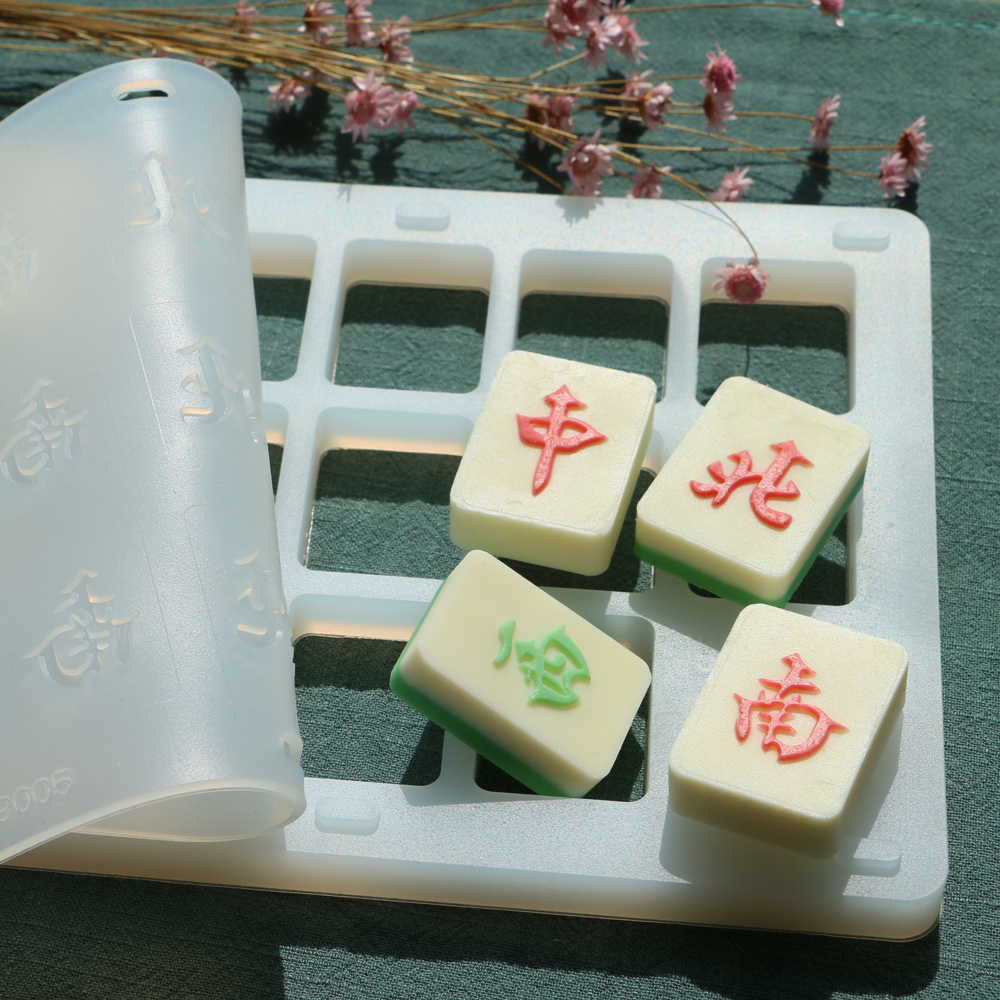 骰子棒棒糖模具全套diy手工制作巧克力蛋糕烘焙发字42大滴胶麻将 - 图3