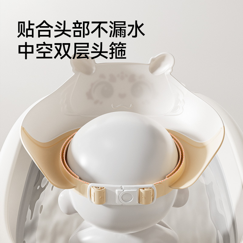 英氏宝宝洗头神器儿童挡水帽婴儿洗头发防水护耳洗澡浴帽洗发帽子