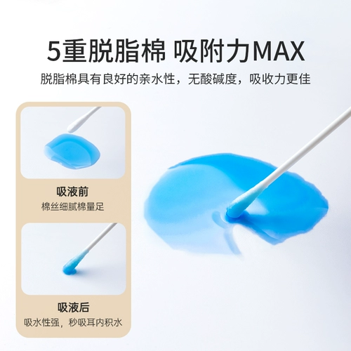 Ватные палочки для новорожденных для младенца, детская ухочистка, чистящая палочка для раннего возраста, 200 шт