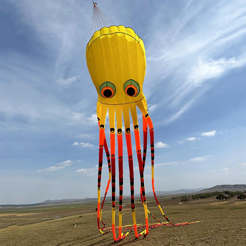 潍坊风筝大型魔幻8米15米大章鱼高档立体软体风筝成人初学者好飞