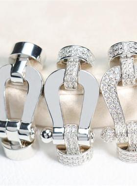 超大号马蹄扣手链精钢绳尼龙绳男