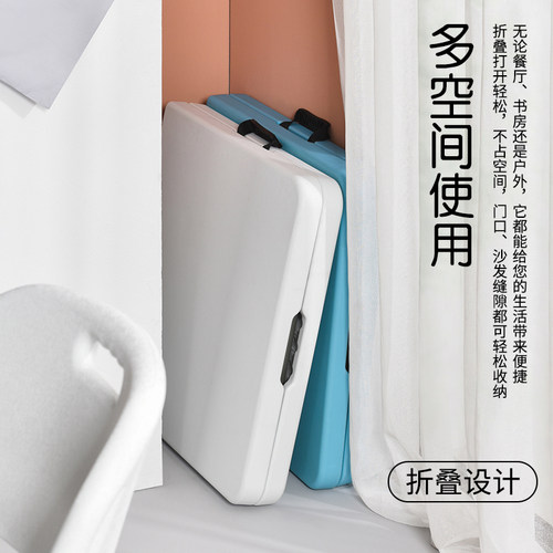 可折叠桌便携式简易长方形家用餐桌户外摆摊小户型吃饭桌子伸缩 - 图2