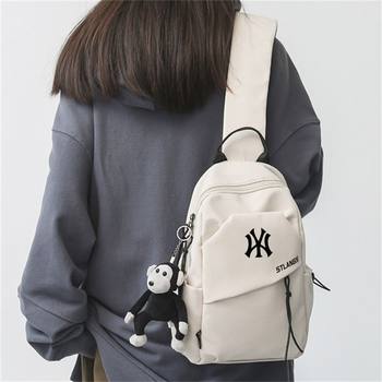 Y3 / NY ທ່າອ່ຽງຮ່ວມຂອງຖົງຫນ້າເອິກດຽວ shoulder crossbody ຖົງ backpack ຜູ້ຊາຍບາດເຈັບແລະຂະຫນາດໃຫຍ່ຂອງແມ່ຍິງ 2024 ຖົງໃຫມ່ແມ່ຍິງ
