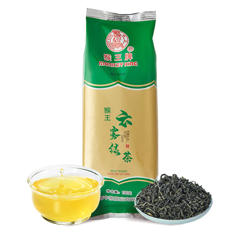 中粮猴王高山云雾绿茶100g绿茶茶叶新茶浓香型特级袋装官方店 - 图3