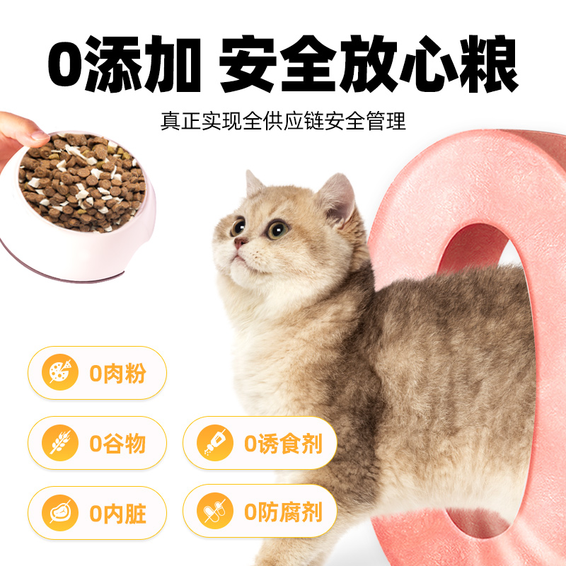 微粮烘焙猫粮75度恒温低温无谷试吃2kg鲜肉粮鸡肉美毛全价营养 - 图0