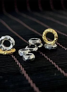 道系青年金光咒吊坠项链手工錾刻做旧复古精致小众国潮国风配饰