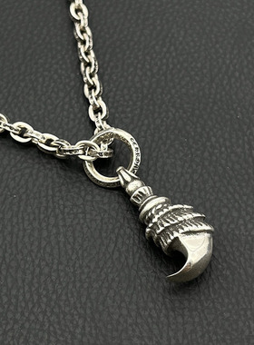 饰仟禧vintage复古圆环鹰爪项链经典款潮牌男士重工小众毛衣链