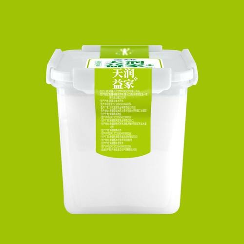 天润新疆益家低温酸奶1kg网红方桶酸奶老酸奶可DIY全脂风味发酵乳 - 图0