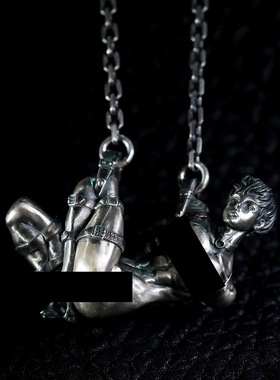 艺术吊坠独特造型的视觉张力产妇人科M镀银高级艺术潮玩绳挂件