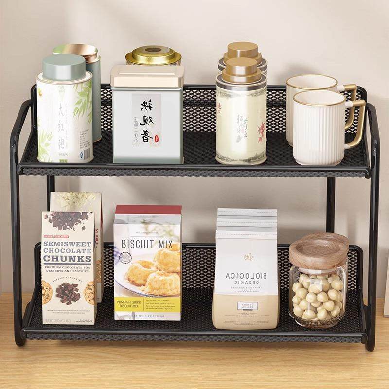 餐桌收纳神器桌面置物架零食架子双层杯架水杯饭桌台面厨房餐边柜,淘宝优惠券,粉丝福利购,淘宝优惠卷