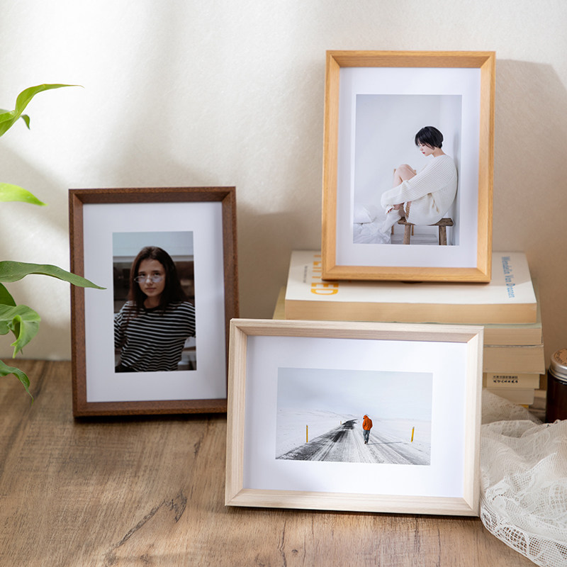相框高级感摆件摆台5五6六7七8八10a4挂墙加洗照片装饰框8寸桌面