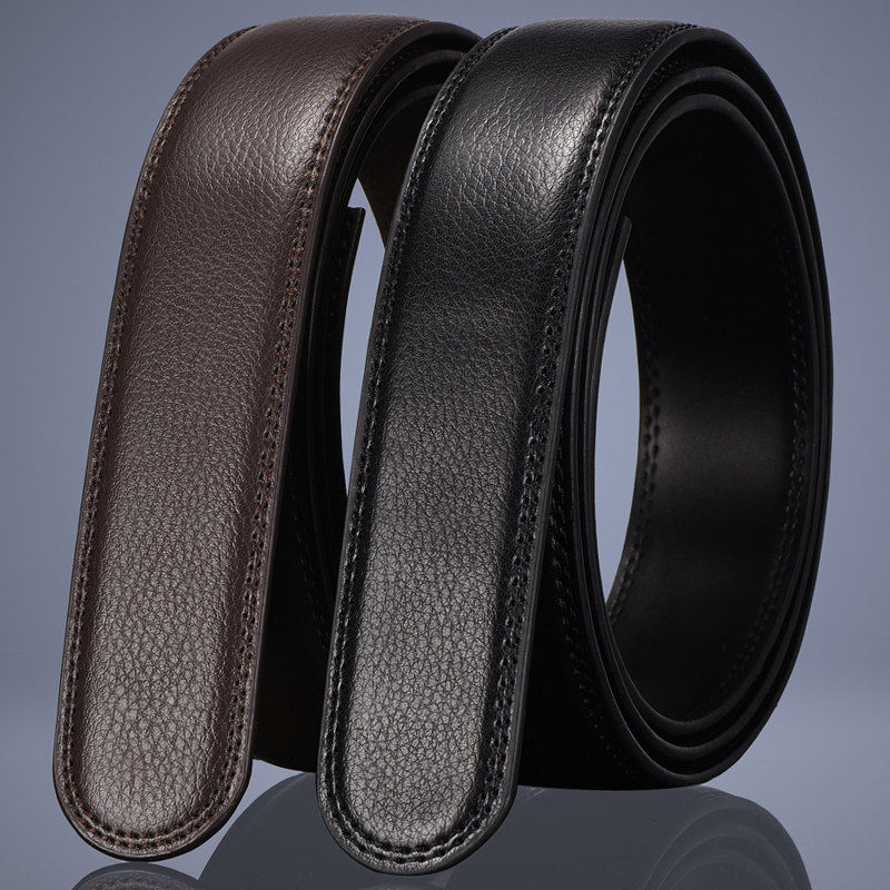 不带头腰带无头皮带带条自动扣男士无扣皮带带身商务3.5真皮腰带,淘宝优惠券,粉丝福利购,淘宝优惠卷