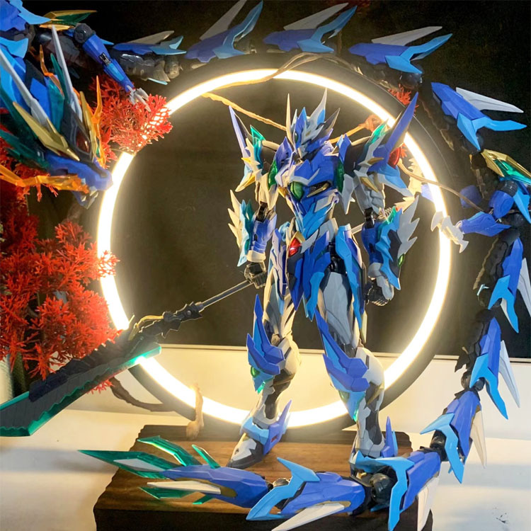 Compatible with LEGO Gundam assembly deformation motor core Lu Bu Bai Xueji mecha model boy toy blind box building blocks