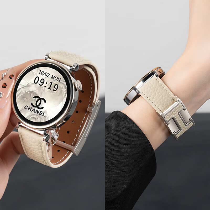 适用华为gt6手表gt5表带watchgt4女款watch4pro新款智能5腕表gt3女士2真皮高级感荣耀男款磁吸扣41 - 图1