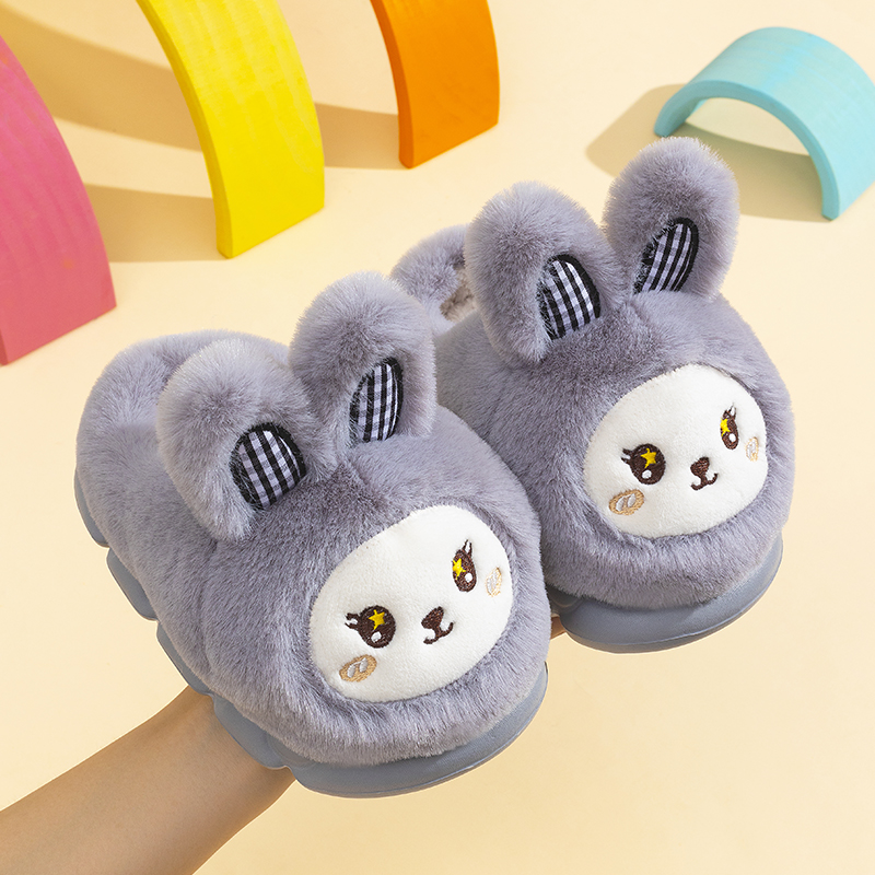 儿童棉拖鞋女童秋冬季新款居家室内亲子防滑保暖可爱卡通兔子棉鞋,淘宝优惠券,粉丝福利购,淘宝优惠卷