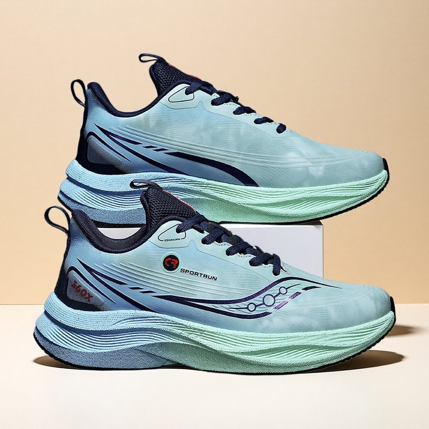 爆米花软底男鞋秋冬季皮面防水运动鞋青少年碳板超轻减震跑步鞋子,淘宝优惠券,粉丝福利购,淘宝优惠卷