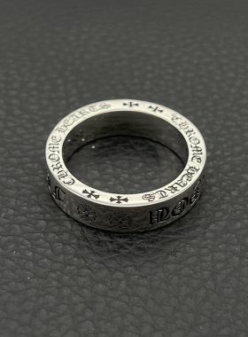 ODEK高级感复古永恒FU*K YOU戒指男女中古指环经典款潮牌十字架