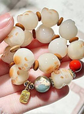 冰淇淋炭烧焦糖猫爪手链日韩风格可爱串珠手串学生党闺蜜首选礼物