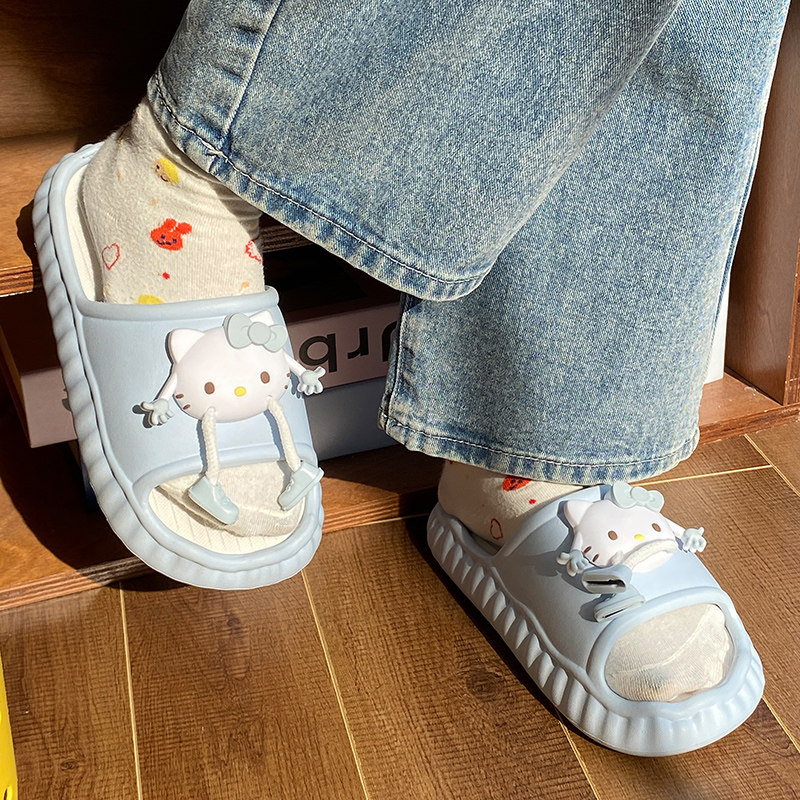 软萌少女心可爱小猫咪居家宿舍凉拖鞋女夏季防滑eva可拆卸一字拖,淘宝优惠券,粉丝福利购,淘宝优惠卷