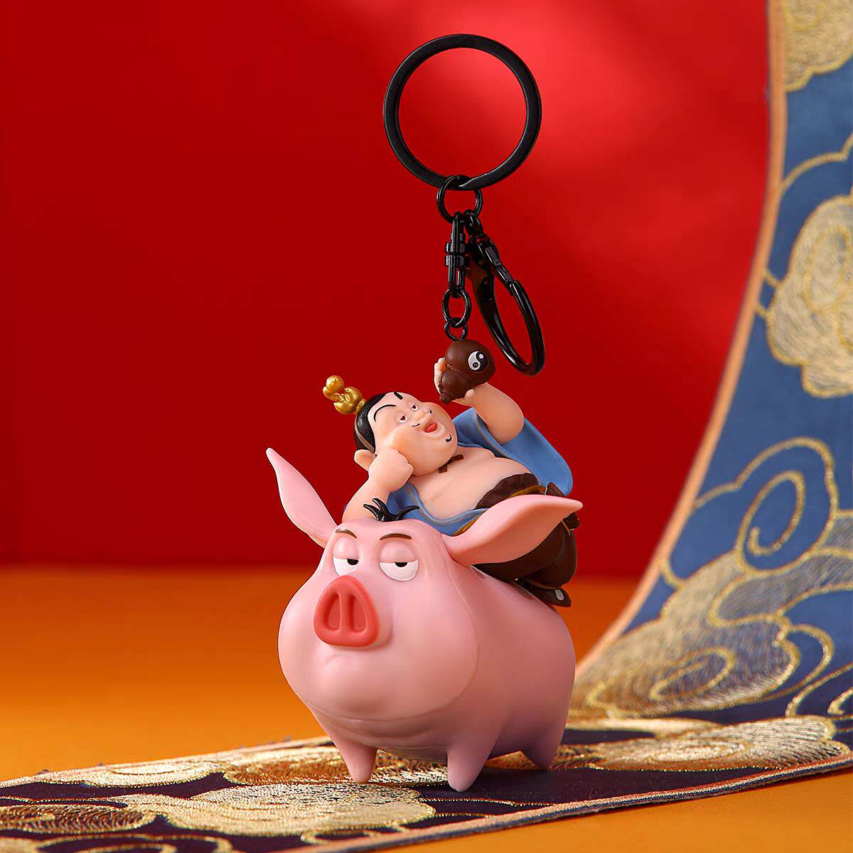 正版授权哪吒之魔童闹海手办飞天猪周边玩偶钥匙扣挂件小摆件礼物