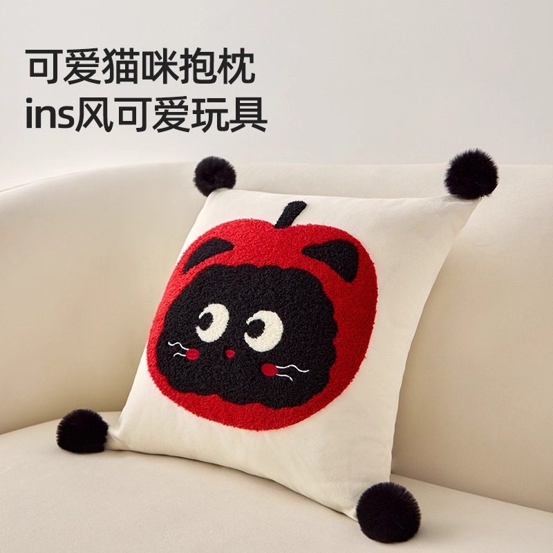 卡通可爱感抱枕轻奢靠枕床上床头客厅沙发抱枕套靠垫腰靠含芯,淘宝优惠券,粉丝福利购,淘宝优惠卷