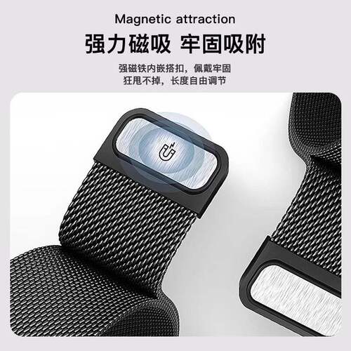 塔莫西适用新款vivowatchgt1/2表带IQOOWATCHGT5米兰尼斯磁吸腕带3金属不锈钢GT配件vivo智能运动手表watchgt - 图1