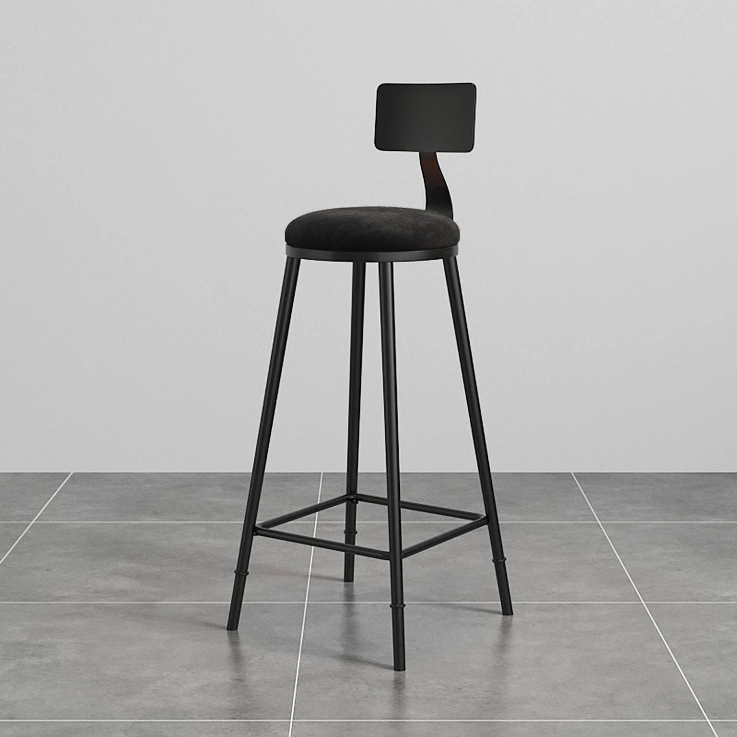 吧台椅轻奢家用高脚凳子前台收银靠背椅现代简约酒吧椅子北欧铁艺,淘宝优惠券,粉丝福利购,淘宝优惠卷