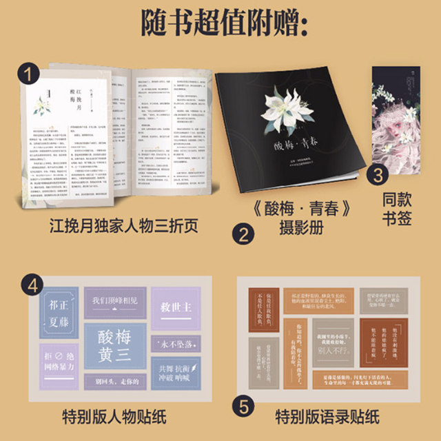 Sour plum novel physical book Huang Sanjin