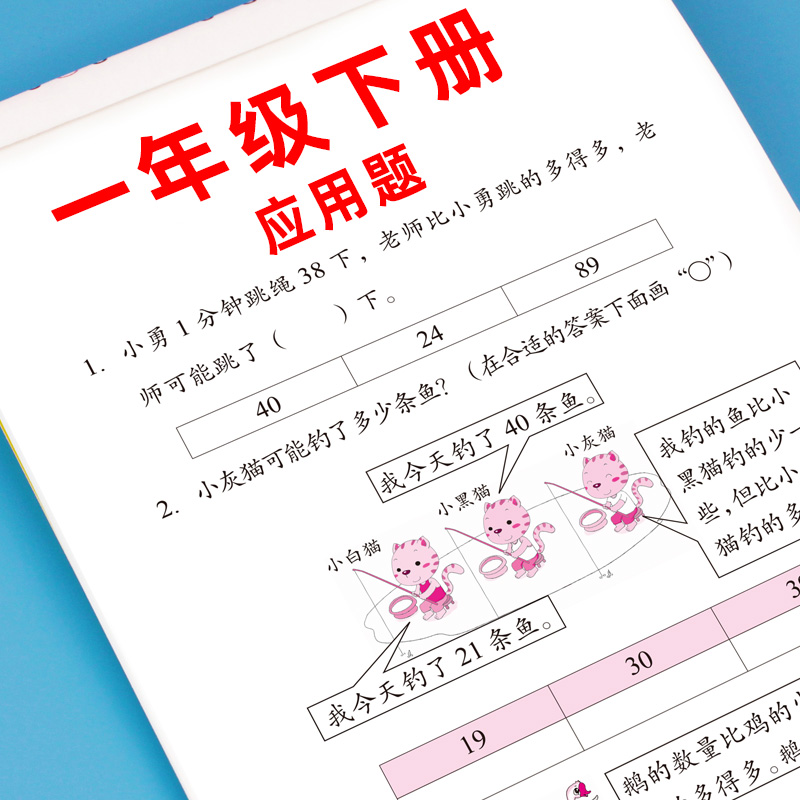 小学一年级下册数学口算题卡天天练专项训练应用题同步练习册人教版认识钱币图形分类与整理认识人民币七巧板找规律同步训练全套 - 图2