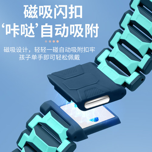 适用华为电话手表表带儿童5x pro4X新耀版磁吸闪扣腕带4Pro男女学生3S加长智能手链3pro超能版替换手表带配件 - 图1