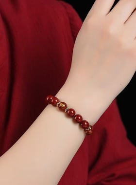 本命年新款朱砂心经手链十二生肖本命佛男女款平安转运珠f15