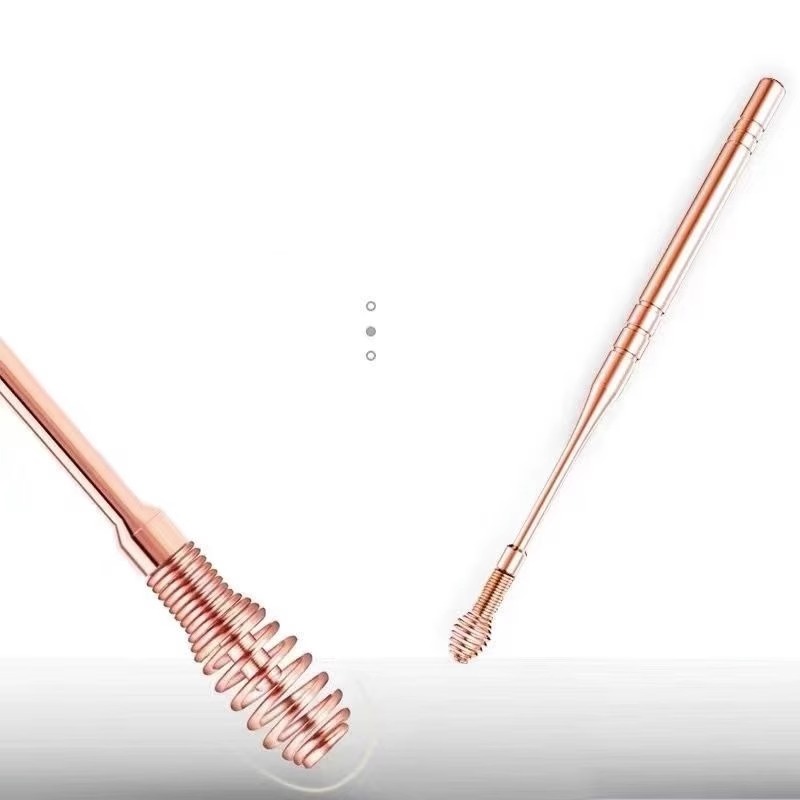 掏耳神器掏耳双头螺旋式神器不锈钢挖耳勺子弹簧耳勺成人采耳工具 - 图3