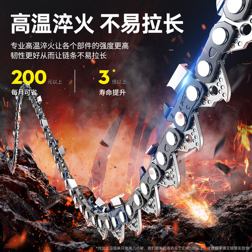 油锯链条锯树链德国电锯链条12寸16寸18寸20寸伐木锯锯条配件大全 - 图1