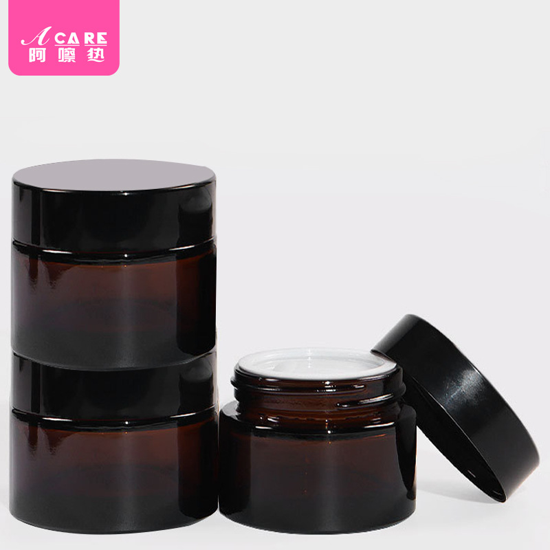 分装瓶/膏霜瓶AD1sl001-旅行面霜玻璃化妆品空瓶粉底液乳液瓶便携 - 图2